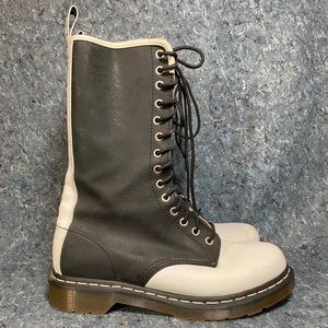 Dr. Martens 11820 14-Eye Black & White Boots